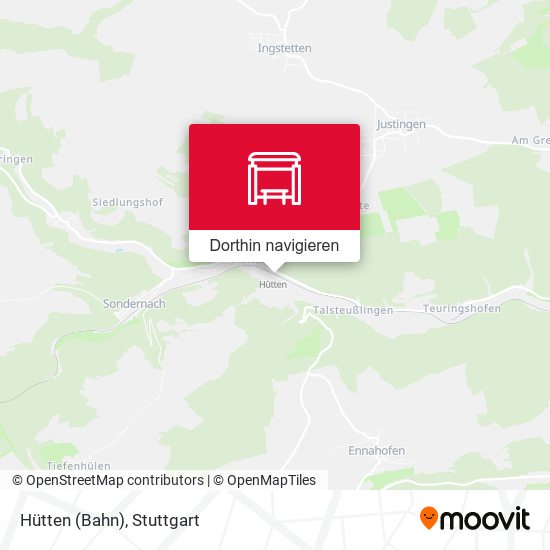 Hütten (Bahn) Karte