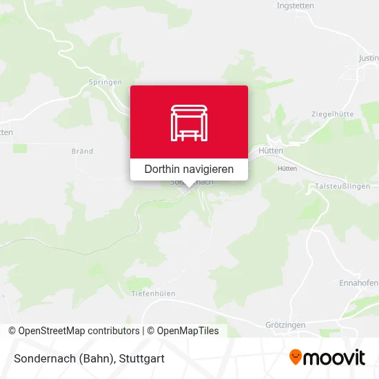 Sondernach (Bahn) Karte