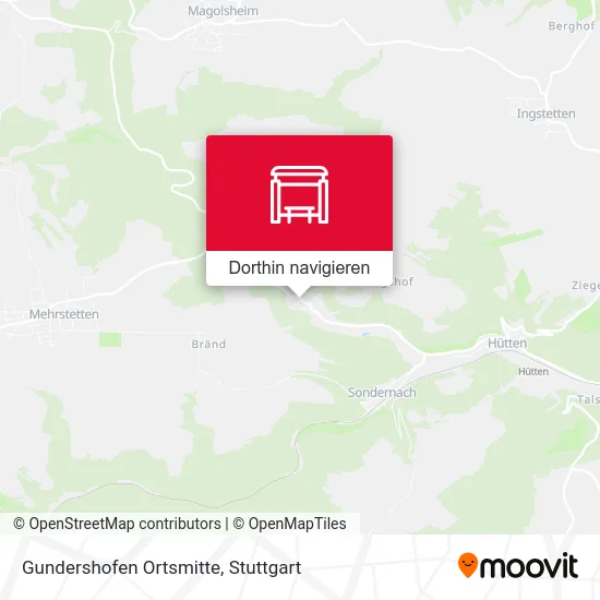 Gundershofen Ortsmitte Karte