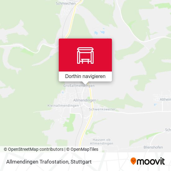 Allmendingen Trafostation Karte