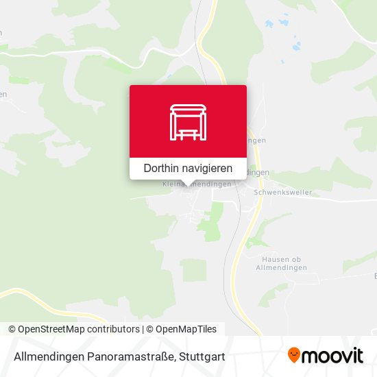 Allmendingen Panoramastraße Karte