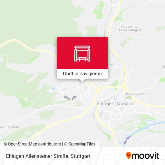 Ehingen Allensteiner Straße Karte