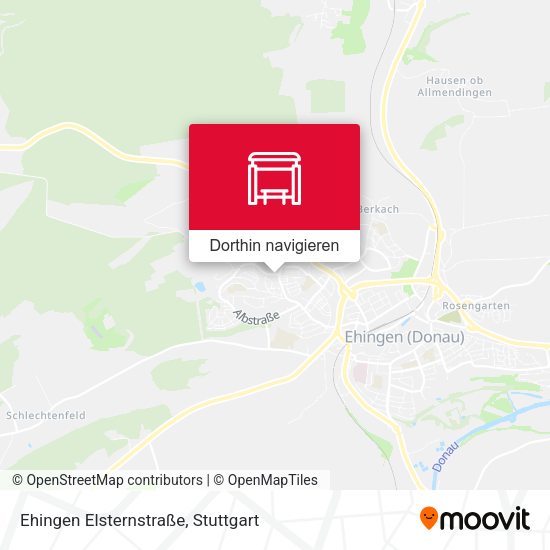 Ehingen Elsternstraße Karte