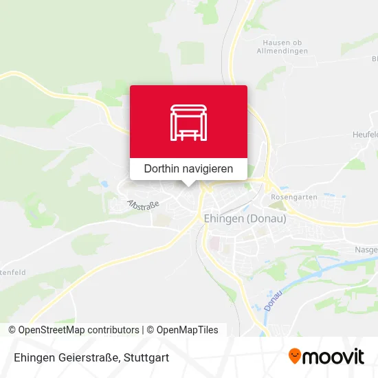 Ehingen Geierstraße Karte