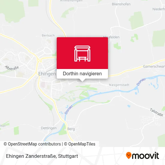 Ehingen Zanderstraße Karte