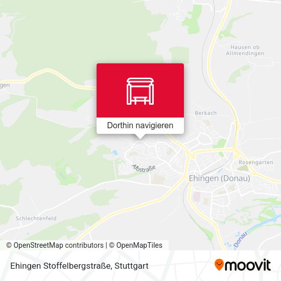 Ehingen Stoffelbergstraße Karte