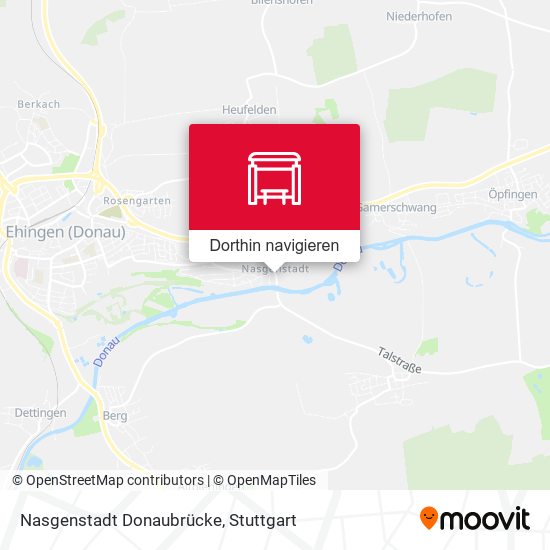 Nasgenstadt Donaubrücke Karte