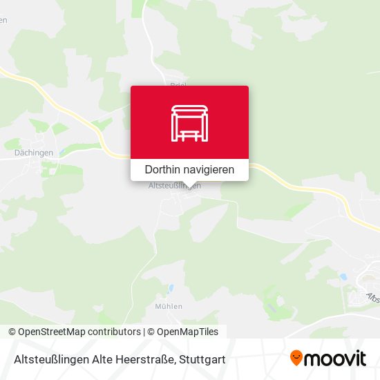 Altsteußlingen Alte Heerstraße Karte