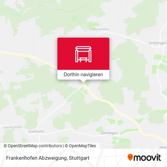 Frankenhofen Abzweigung Karte