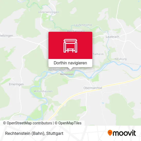 Rechtenstein (Bahn) Karte