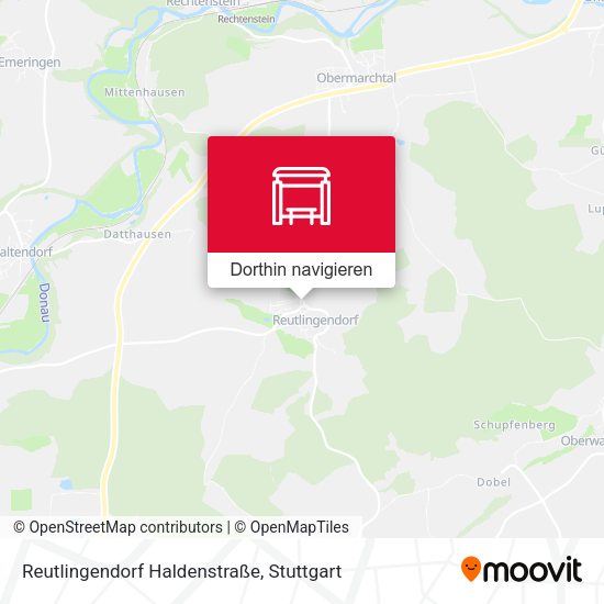 Reutlingendorf Haldenstraße Karte