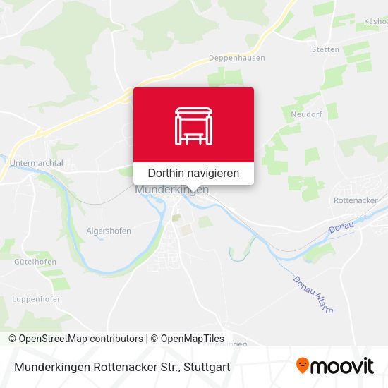 Munderkingen Rottenacker Str. Karte