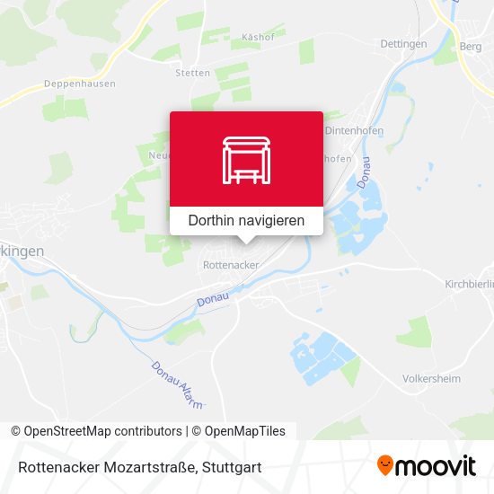 Rottenacker Mozartstraße Karte