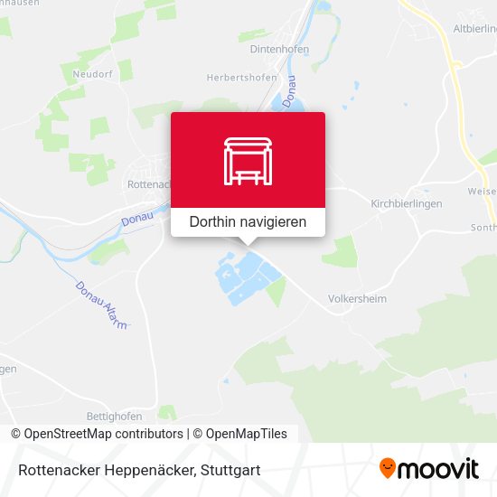 Rottenacker Heppenäcker Karte