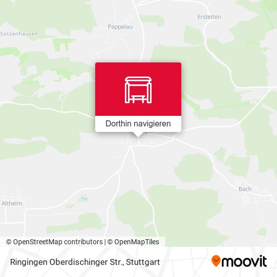 Ringingen Oberdischinger Str. Karte
