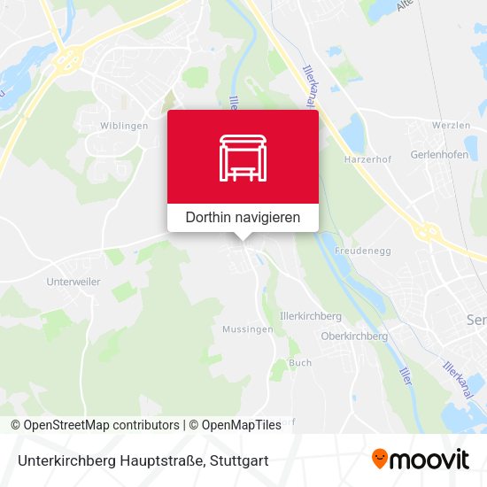 Unterkirchberg Hauptstraße Karte