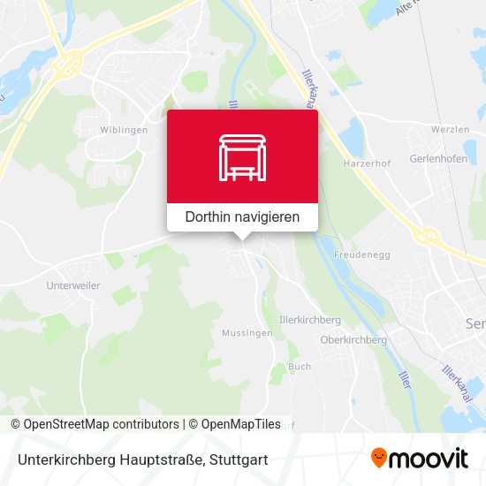 Unterkirchberg Hauptstraße Karte