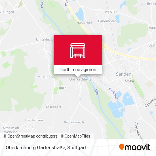 Oberkirchberg Gartenstraße Karte