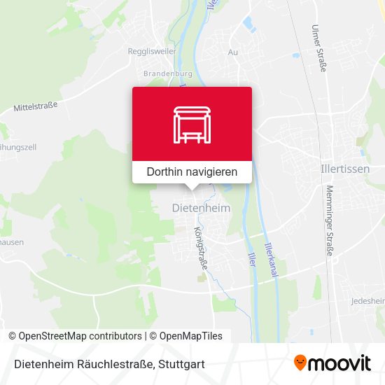 Dietenheim Räuchlestraße Karte