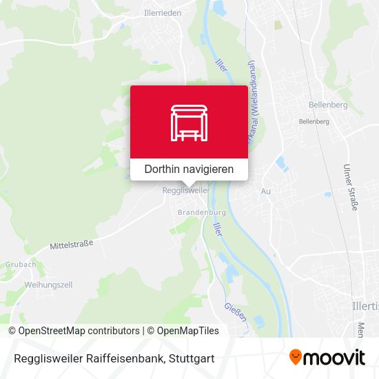 Regglisweiler Raiffeisenbank Karte