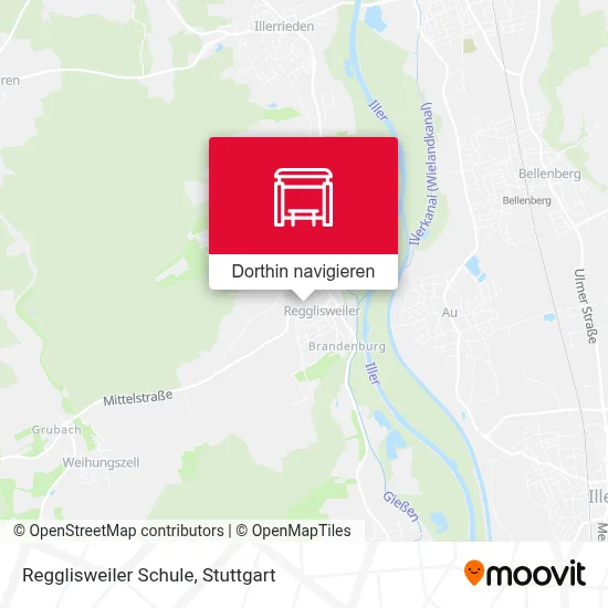 Regglisweiler Schule Karte