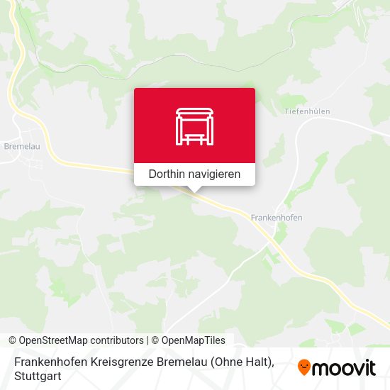 Frankenhofen Kreisgrenze Bremelau (Ohne Halt) Karte