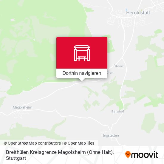Breithülen Kreisgrenze Magolsheim (Ohne Halt) Karte