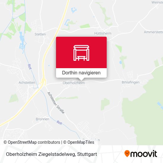 Oberholzheim Ziegelstadelweg Karte