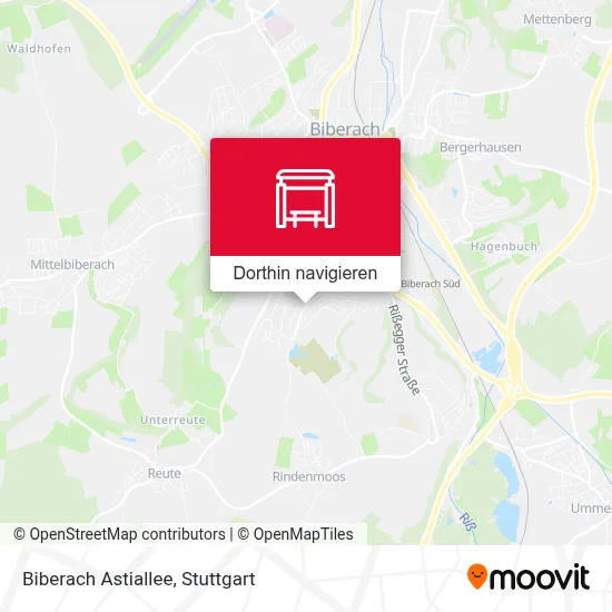 Biberach Astiallee Karte