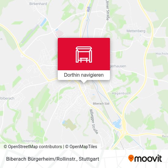 Biberach Bürgerheim/Rollinstr. Karte