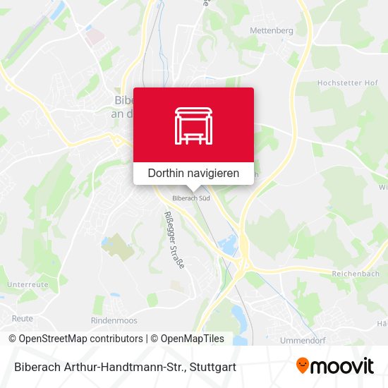 Biberach Arthur-Handtmann-Str. Karte