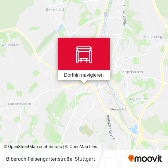 Biberach Felsengartenstraße Karte