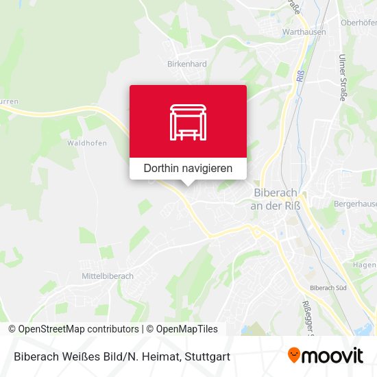 Biberach Weißes Bild/N. Heimat Karte