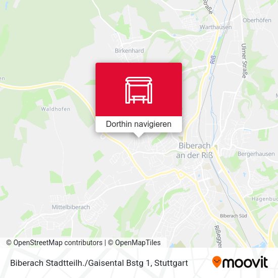 Biberach Stadtteilh. / Gaisental Bstg 1 Karte