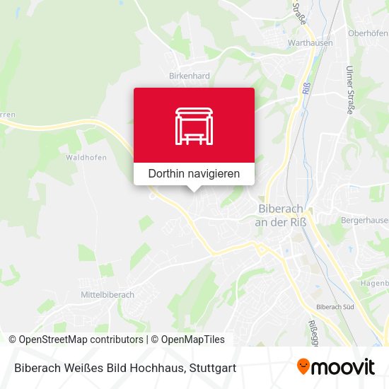 Biberach Weißes Bild Hochhaus Karte