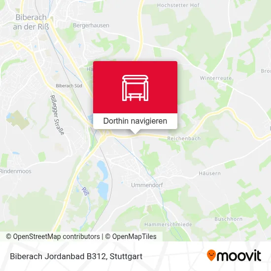 Biberach Jordanbad B312 Karte