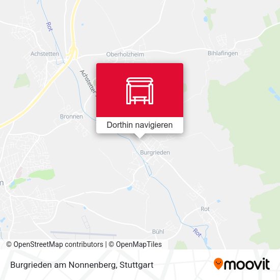 Burgrieden am Nonnenberg Karte