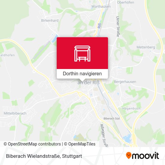 Biberach Wielandstraße Karte