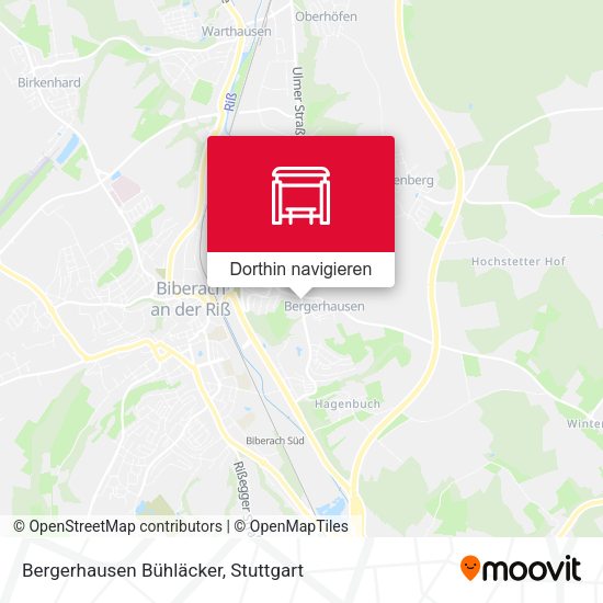 Bergerhausen Bühläcker Karte