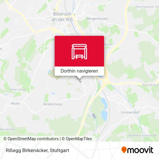 Rißegg Birkenäcker Karte