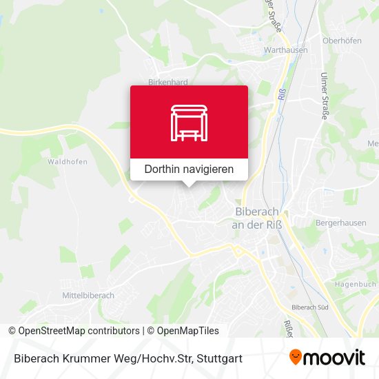 Biberach Krummer Weg/Hochv.Str Karte