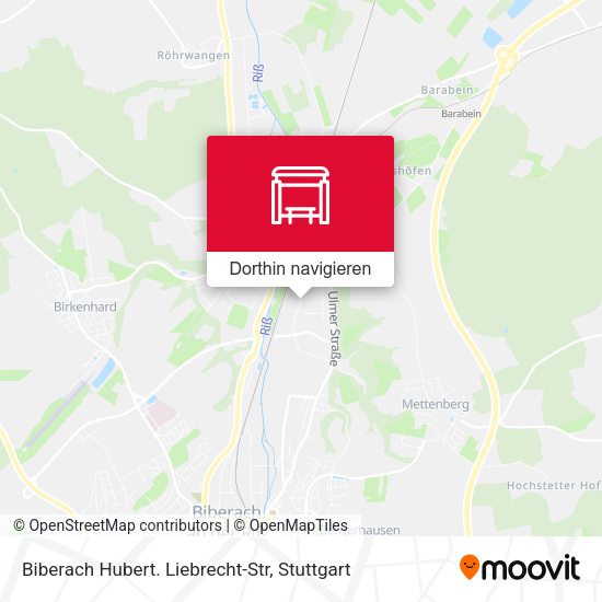 Biberach Hubert. Liebrecht-Str Karte