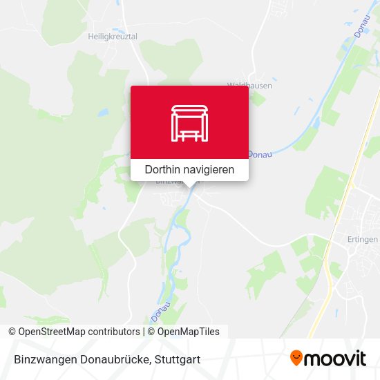 Binzwangen Donaubrücke Karte