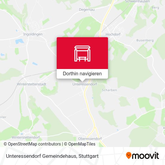 Unteressendorf Gemeindehaus Karte