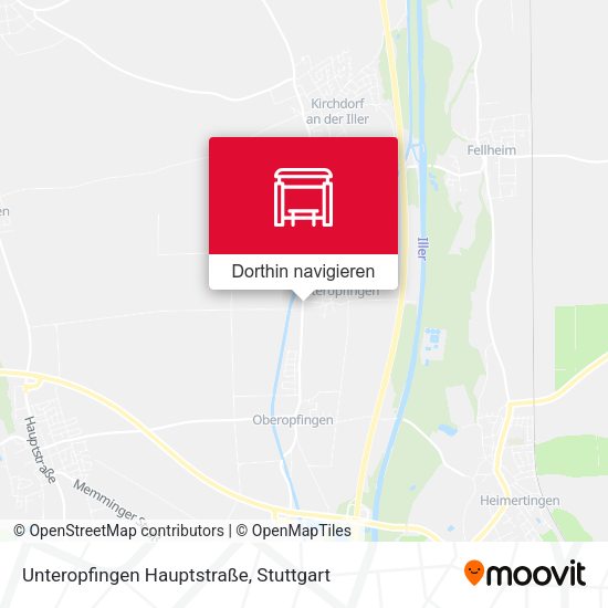 Unteropfingen Hauptstraße Karte