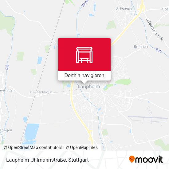 Laupheim Uhlmannstraße Karte