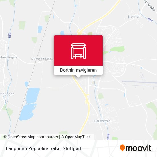 Laupheim Zeppelinstraße Karte