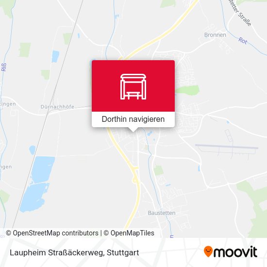 Laupheim Straßäckerweg Karte