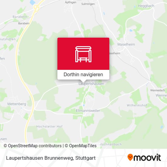 Laupertshausen Brunnenweg Karte