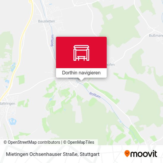 Mietingen Ochsenhauser Straße Karte